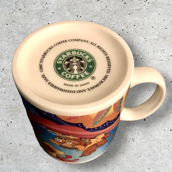Starbucks 2007 Japan Okinawa Limited rare mug shi-sa lion shisa cup Old Logo - Picture 5 of 5